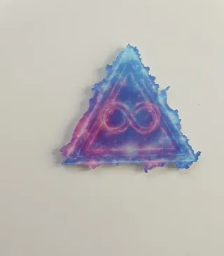 Imán Triángulo Infinito Galaxia