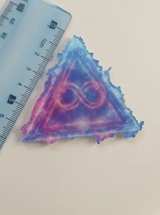 Imán Triángulo Infinito Galaxia