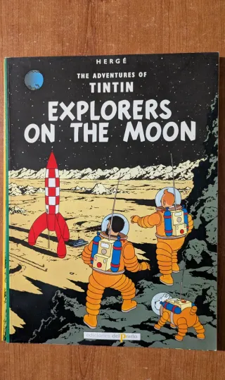 Pack cuatro comics Tintín de Ediciones del Prado.