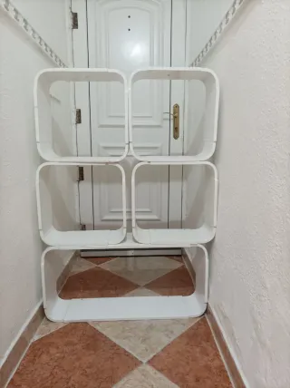 Estanterías Cubo Retro Blancas