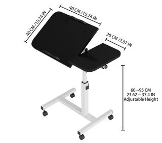 Escritorio ajustable madera y metal