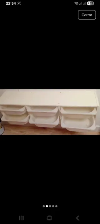 Mueble de almacenaje blanco Ikea