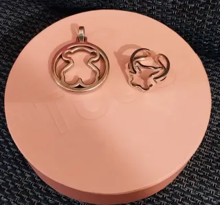 Colgante Tous Plata Círculo Oso