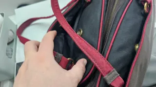 Bolso Moschino Jeans Marrón/Rojo con bolsa carton