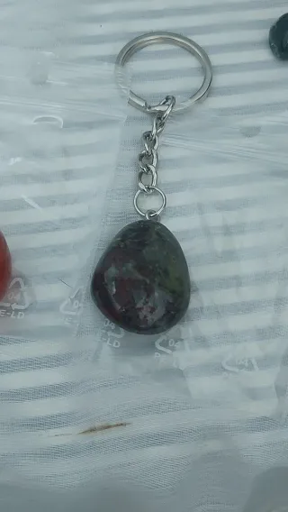 3 Llaveros Piedra Natural Variada