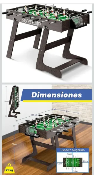 Futbolín Serenelife 48”