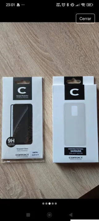 Lote Carcasa y Cristal Templado Samsung S25