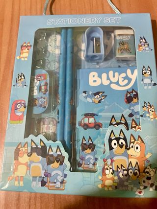 Set cofanetto regalo cancelleria Bluey 6 pezzi