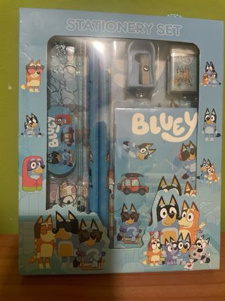 Set cofanetto regalo cancelleria Bluey 6 pezzi