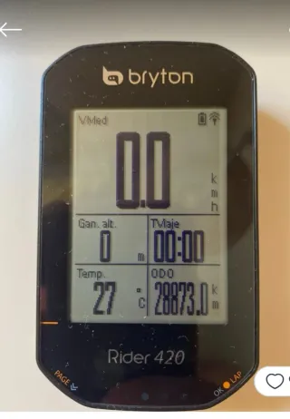 GPS Bryton Rider 420 + protector silicona