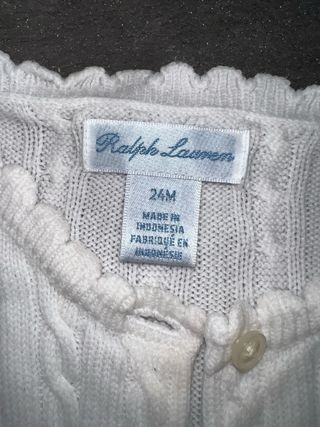 Jersey Polo Ralph Lauren Blanco Cable Knit