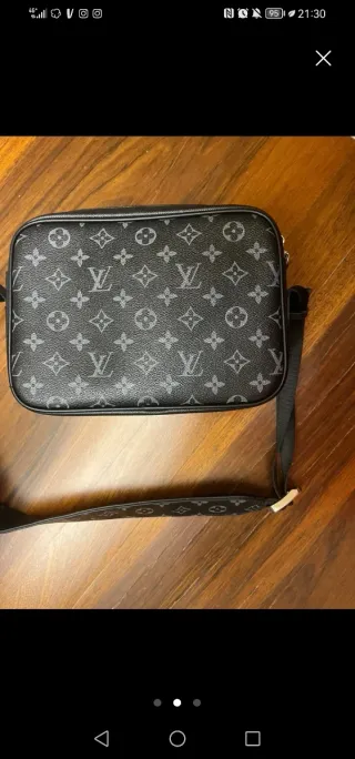 Bandolera Louis Vuitton Outdoor Gris/Negro