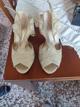 PRESTIGIO Zapatos Abiertos Beige