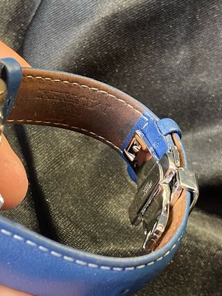 Reloj Suizo Murex Cronógrafo Dorado Azul