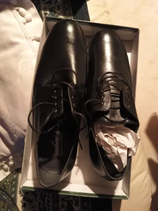Zapatos de vestir piel hombre negros con cordones