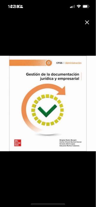 Libro Gestión de la documentación jurídica y emp.