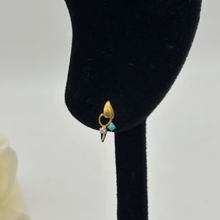 Pendientes Oro 18kt con Turquesa