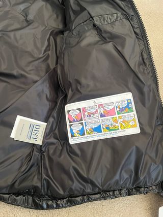 Abrigo Moncler Negro Brillante