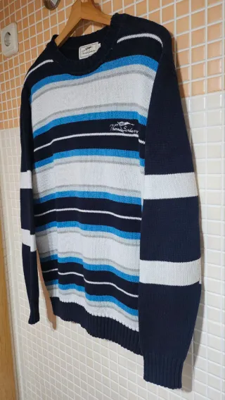 Jersey Tomas Burberry Rayas Azul