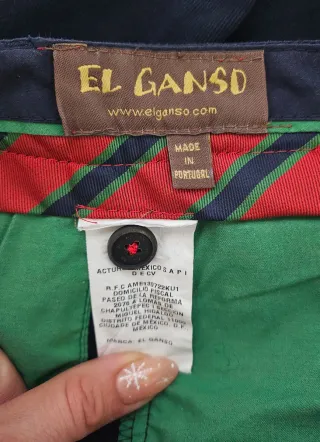 Pantalón chino azul