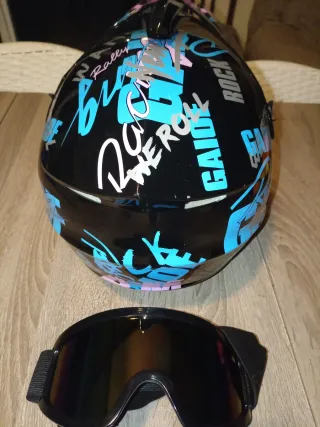 Casco Moto Cross con Gafas Nuevo