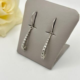 Pendientes Oro Blanco 18kt con diamantes