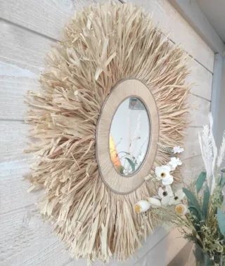 Espejo 65cms macramé