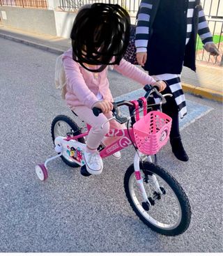 Bicicleta infantil rosa unicornio,.