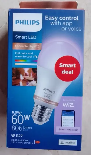 Bombilla LED Philips Smart Color Wiz