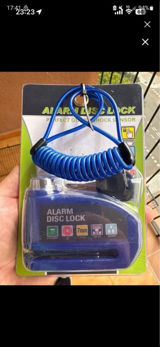 Candado Moto Disco Alarma Antirrobo