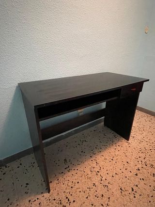 Mesa de estudio negra 100x50 cm