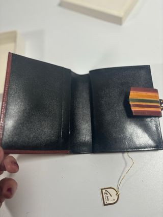 Monedero mujer piel japonés multicolor