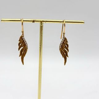 Pendientes de oro 18kt con diamantes