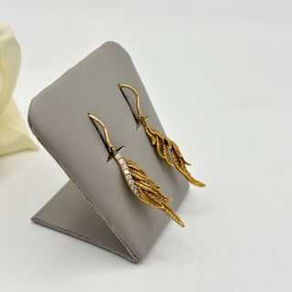 Pendientes de oro 18kt con diamantes