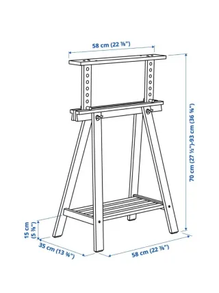 Escritorio IKEA Cristal y Madera 150x80