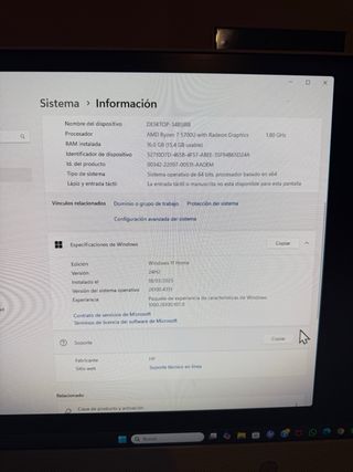 HP All-in-One 24” Ryzen 7 16GB