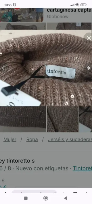 Jersey Tintoretto fiesta lentejuelas