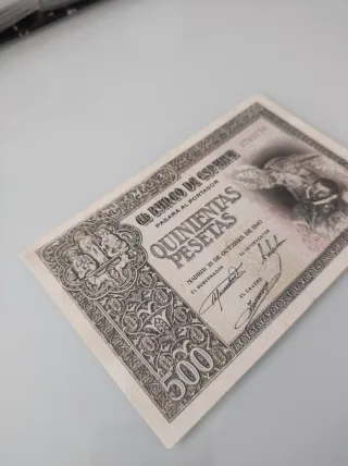 Billete 500 Pesetas Banco de España 1940