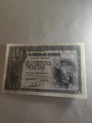 Billete 500 Pesetas Banco de España 1940
