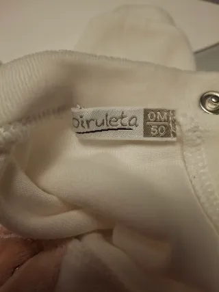 Conjunto Pijama Bebé Rosa y Blanco