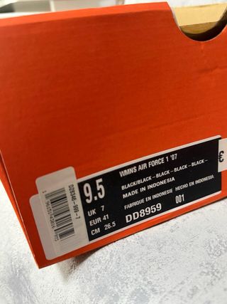 Nike Air Force 1 Negras Talla 42