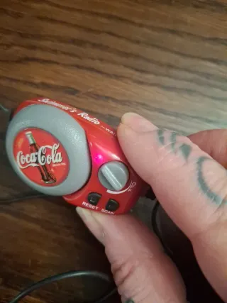 Mini Radio Coca-Cola Roja