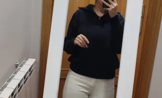 Jersey punto cuello cremallera