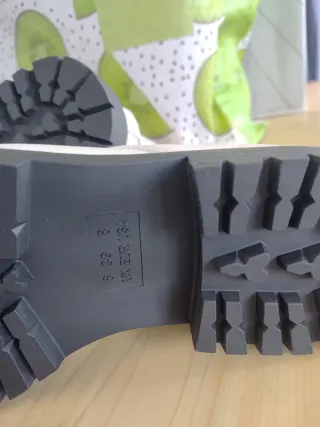 Botas mujer talla 40 blancas y negras