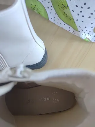 Botas mujer talla 40 blancas y negras