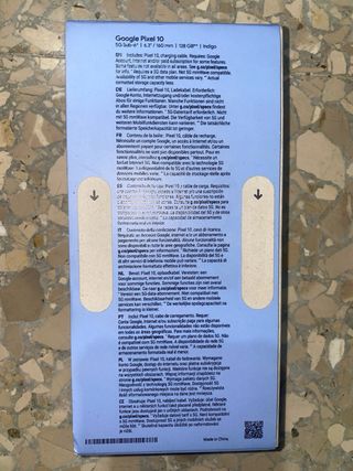 Google Pixel 10 Azul Nuevo, 128GB