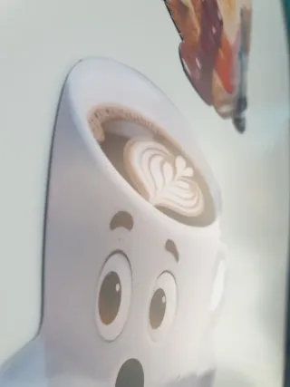 4 Imánes divertido desayuno animado