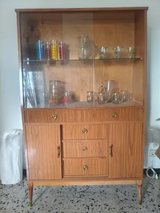 Vitrina Mueble Nórdico Mid Century Madera