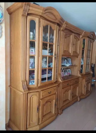 Mueble de salón madera de roble.en perfecto estado