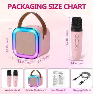 Karaoke Portátil Smart K52 RGB